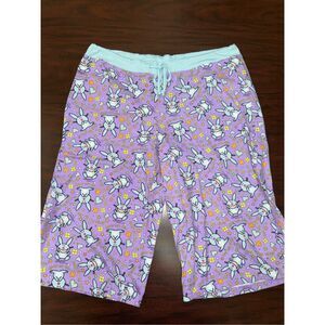 Happy Bunny “Buy Me Stuff and I’ll Be Nicer” Capri Pajamas Sleep Pants- Large